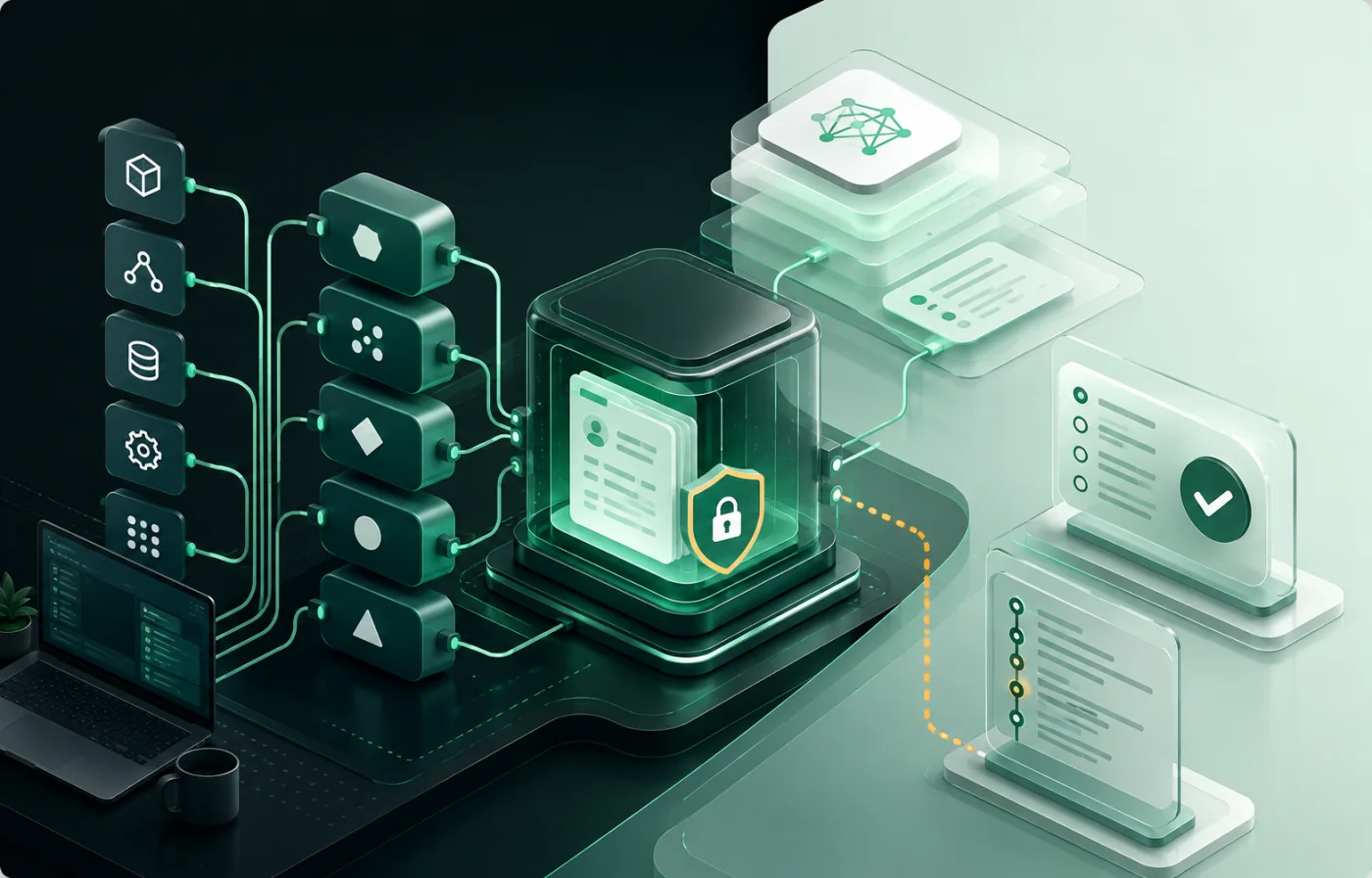 Healthcare APIs connecting securely to one governed patient record