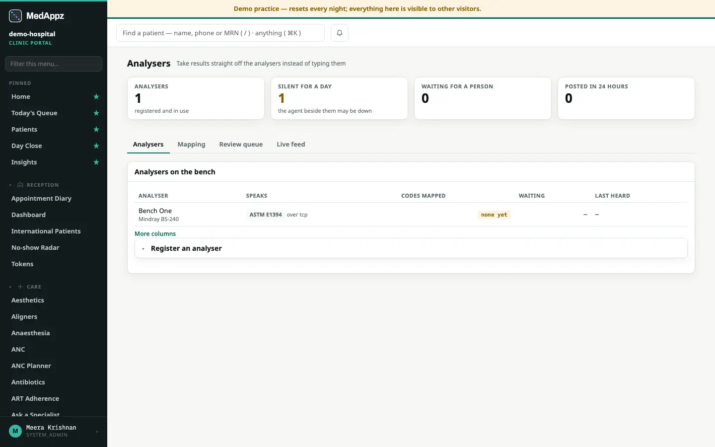 BenchLink — Analysers — Take results straight off the analysers instead of typing them
