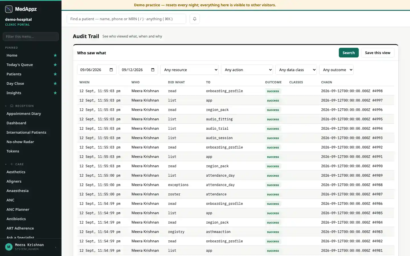 AuditLens — Audit Trail — See who viewed what, when and why