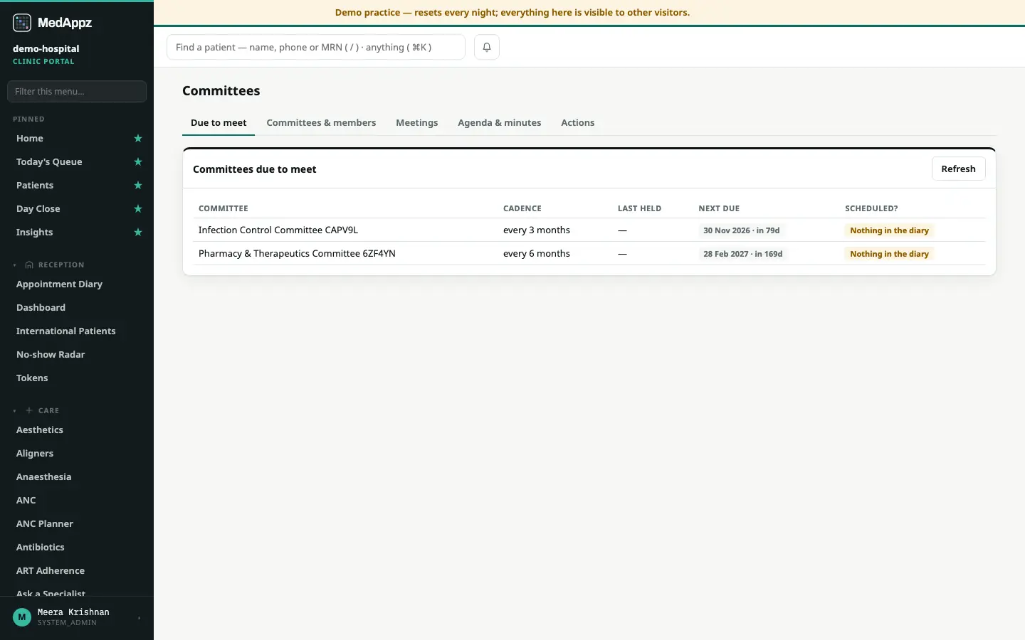 CommitteeHub — Committees — Run committees: agendas, minutes and actions