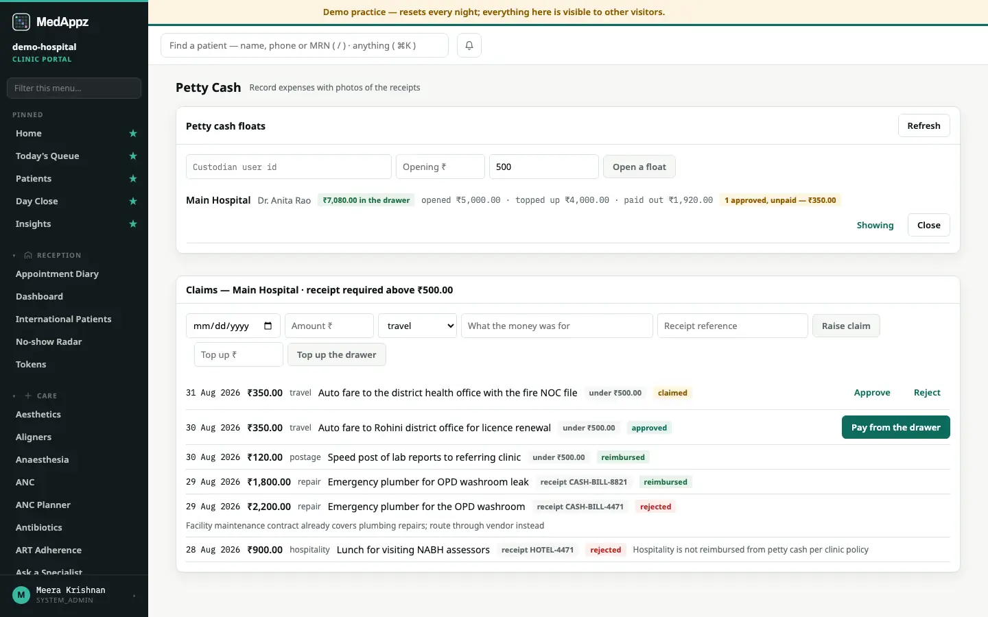 ExpenseDesk — Petty Cash — Record expenses with photos of the receipts