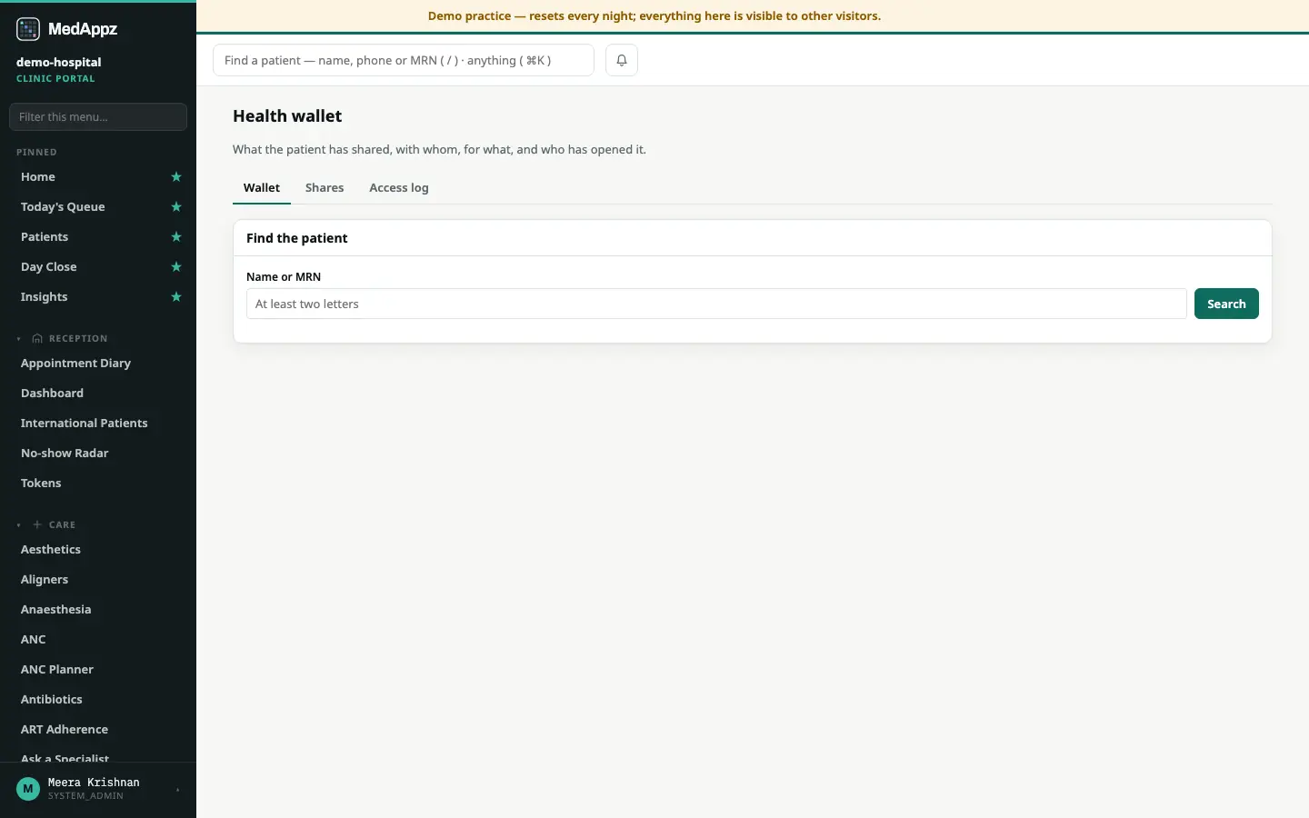 HealthWallet — Health Wallet — Patients carry their own records on ABHA