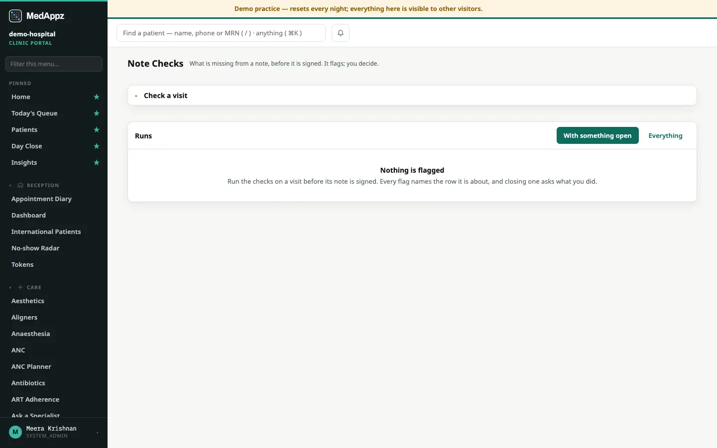 NoteGuard — Note Checks — Check what is missing from a note before you sign it