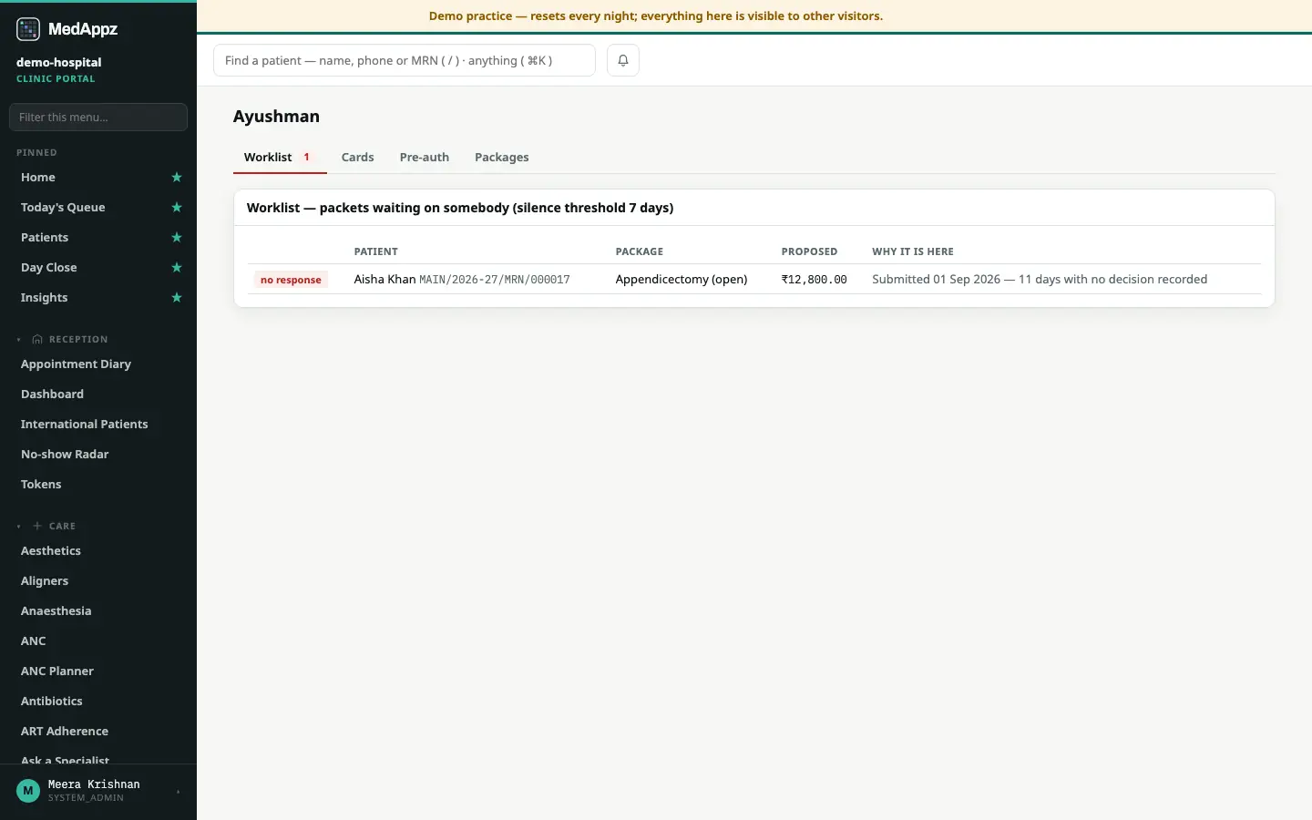 PMJAYDesk — Ayushman — Run Ayushman Bharat cases from eligibility to claim