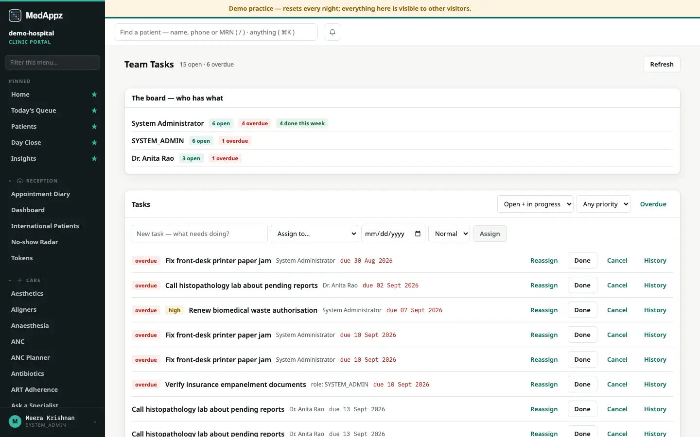 Team Tasks — Team Tasks — Assign work with due dates and escalation